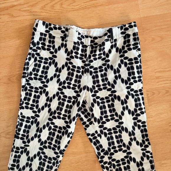 Lela Rose Black and White Patterned Trousers - Picture 3 of 5